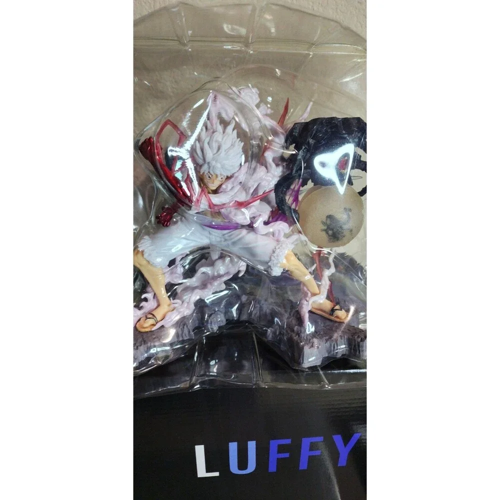 One‎ Piece Luffy Gear 5 Figure Sun God Nika Lightning PVC Statue 11